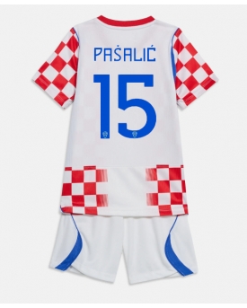 Billige Fotballdrakt Kroatia Mario Pasalic #15 Replika Hjemmedraktsett Barn VM 2026 Kortermet (med bukser)